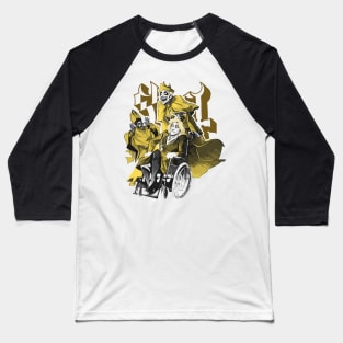 Funny Ghost Yellow Baseball T-Shirt